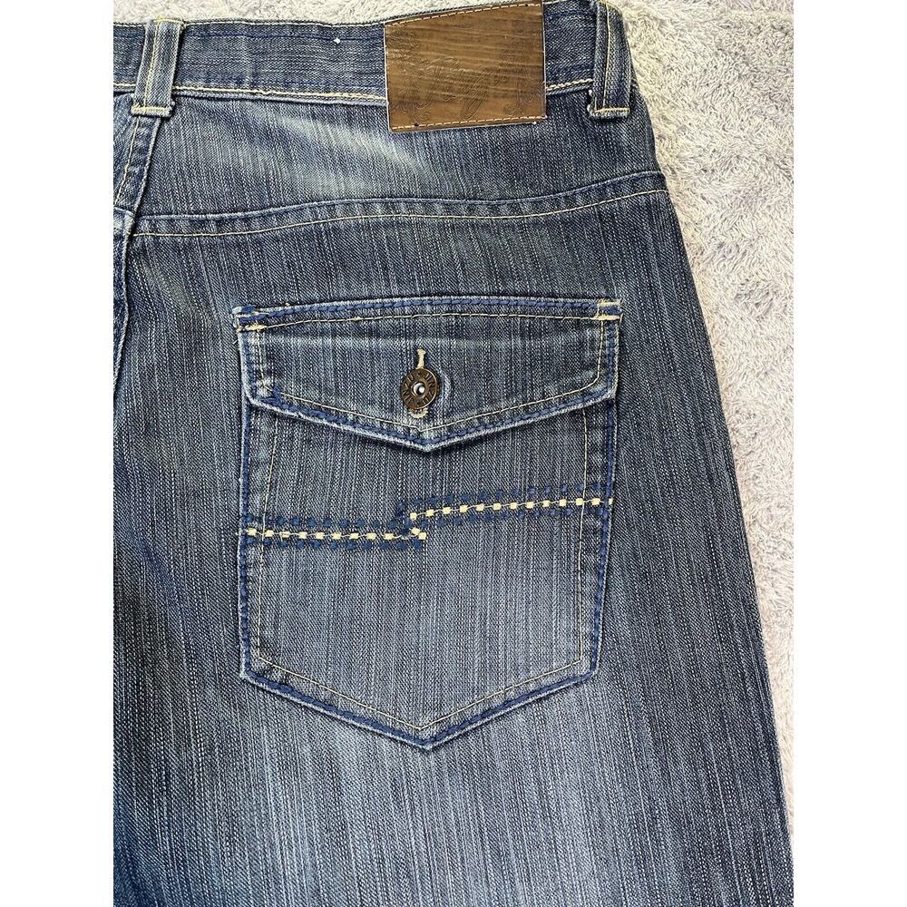 Vintage Jinzu Jeans Men's 38x30 Blue Denim Streetwear Skater Embroidered Y2K - Picture 7 of 10